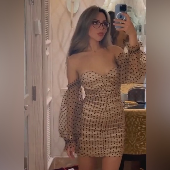 Majorelle beige mini dress size s - Picture 1 of 6